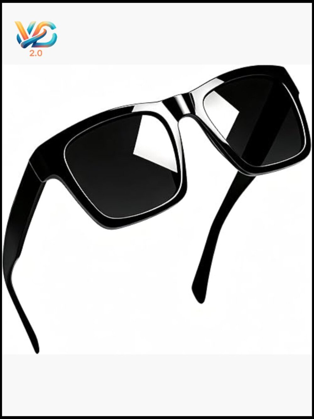 Polarized Oversized Square Acetate Sunglasses UV400 Chunky Shades Unisex
